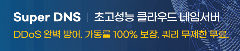 SuperDNS 초고성능 클라우드 네임서버 서비스